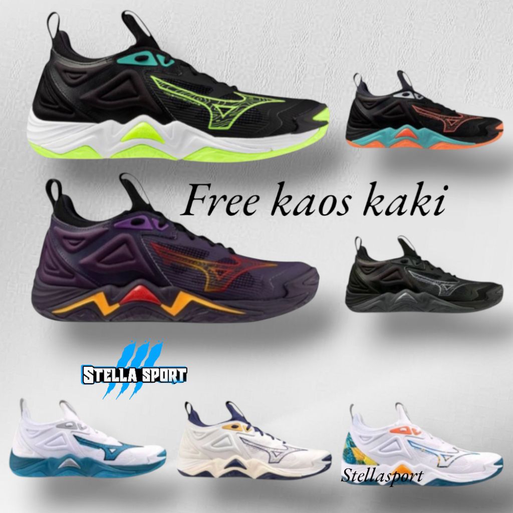 Sepatu Mizuno Momentum 3 Low Grade ORI Terbaru / Mizuno Wlz 7 Sepatu Mizuno Terlaris mizuno Bonus Ka