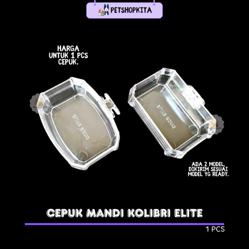 CEPUK MANDI MODEL BARU KHUSUS KOLIBRI NINJA, KONIN, SOGON, PLECI, DAN BURUNG KECIL BAHAN TEBAL