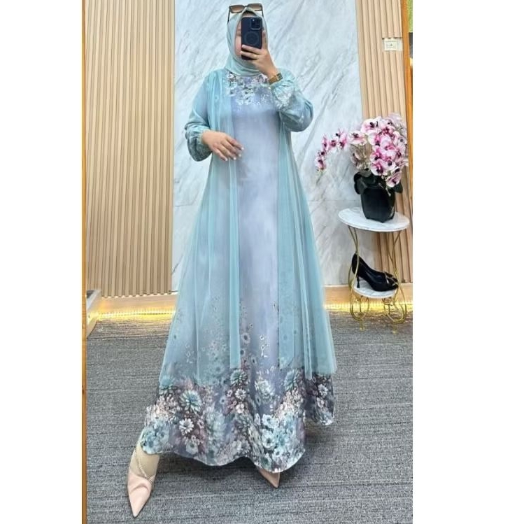 gamis outfit wanita muslimah kekinian