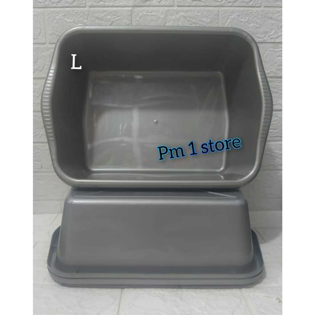 BASKOM PLASTIK / BASKOM SEBAGUNA / baskom KOTAK / baskom abu berkualitas
