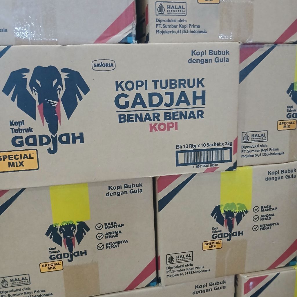 Kopi Gajah Special Mix 1 Dus | 120 Sachet