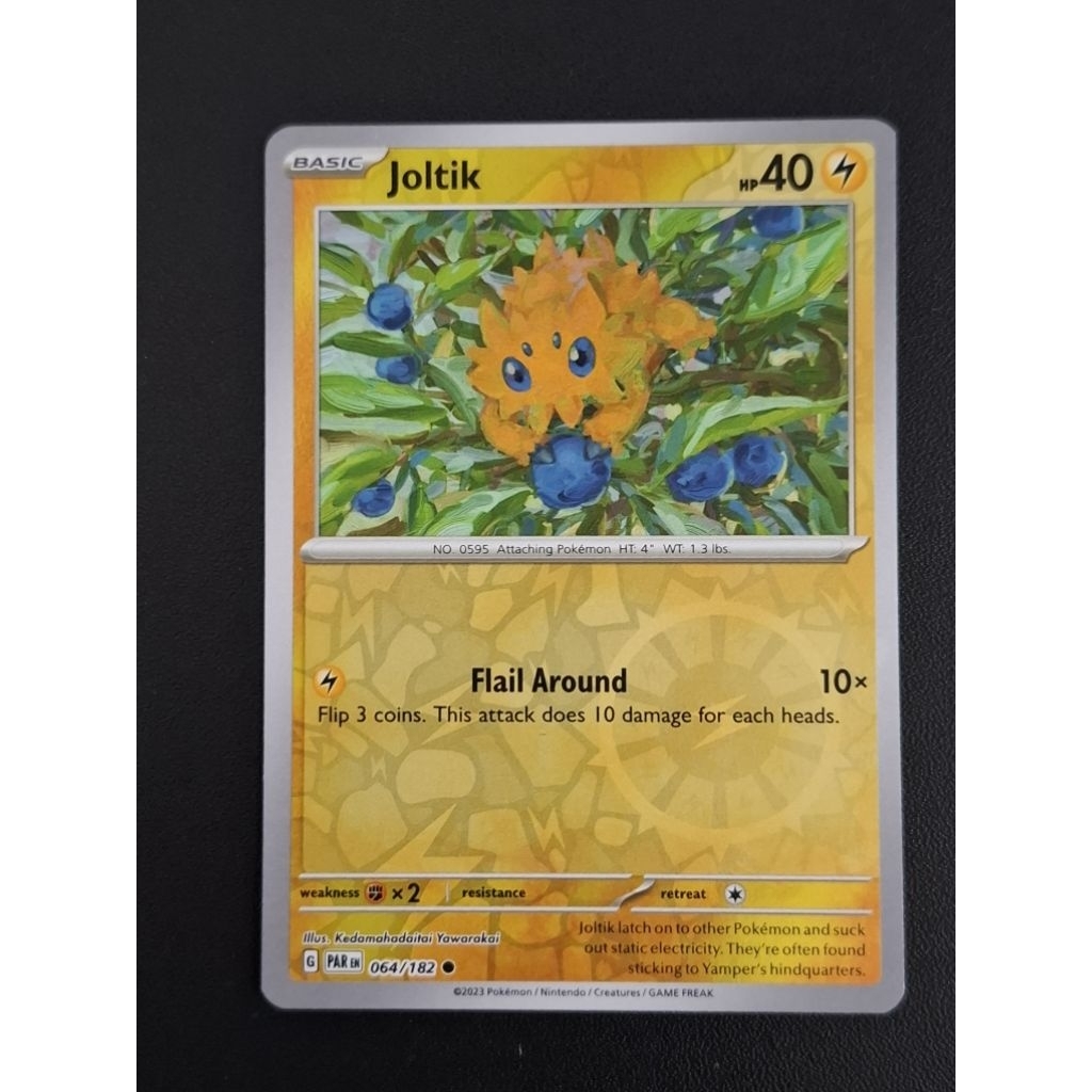 kartu pokemon original holo reverse Joltik par 064/182