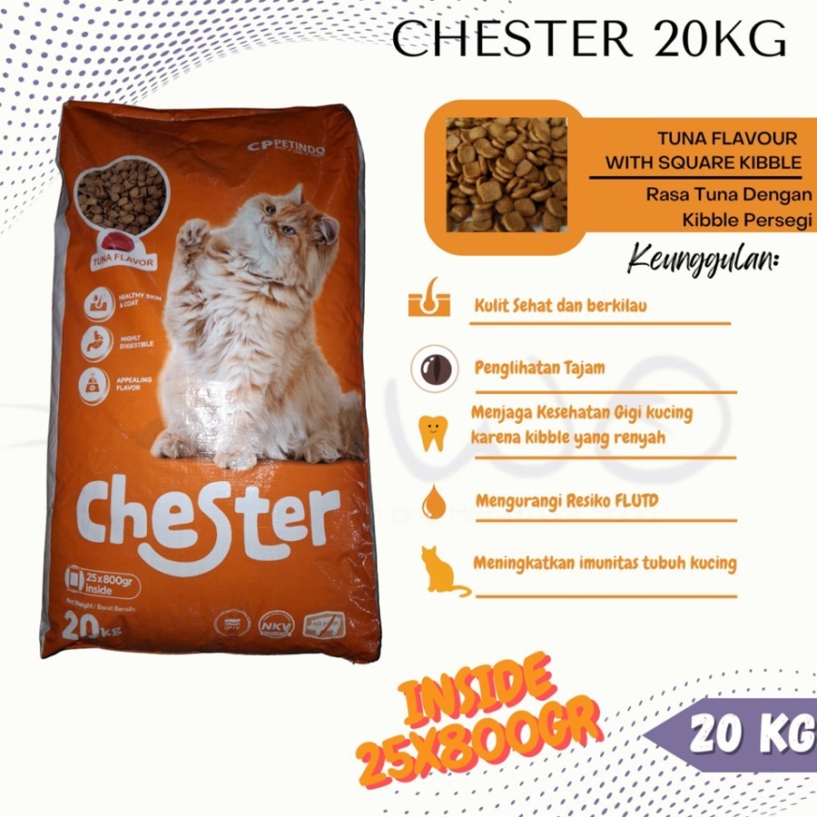 Chester Cat Food 20kg All Stage Omega-6