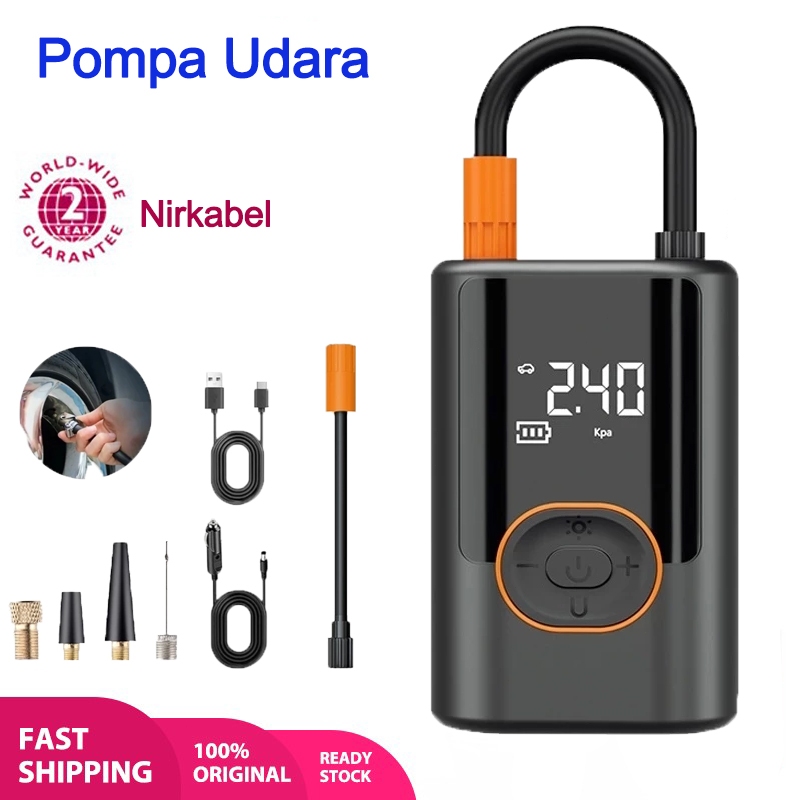 Pump Inflator Electric Pompa Ban Mobil Sepeda Elektrik Pompa Angin Kompresor udara nirkabel kecil in
