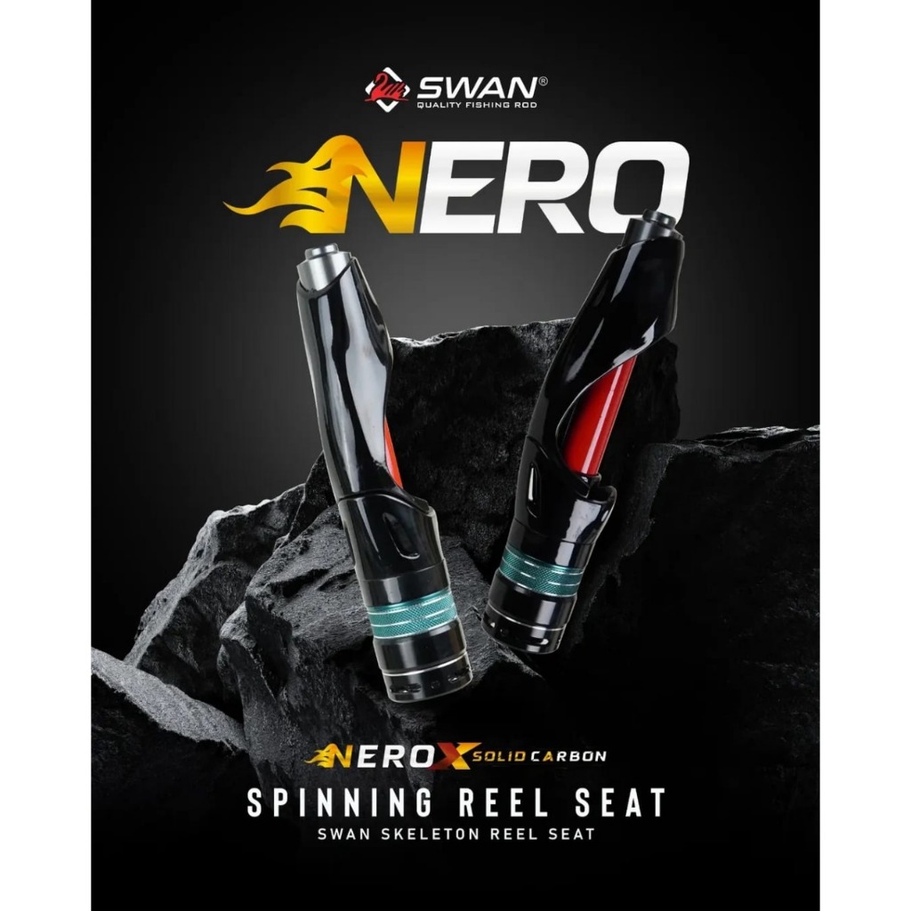 Joran Carbon UL SWAN NERO Panjang 198 Action 2-6Lb Joran Super Lentur Reel Seat Monoque Desain