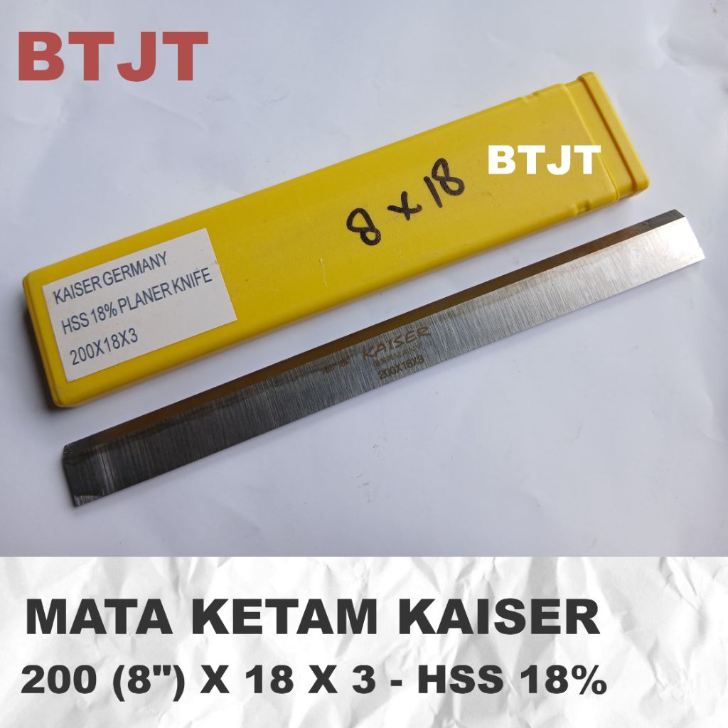 8"  PISAU KETAM PLANER PLANNER JOINTER SIKU 8" 200 x 18 x 3 mm KAISER
