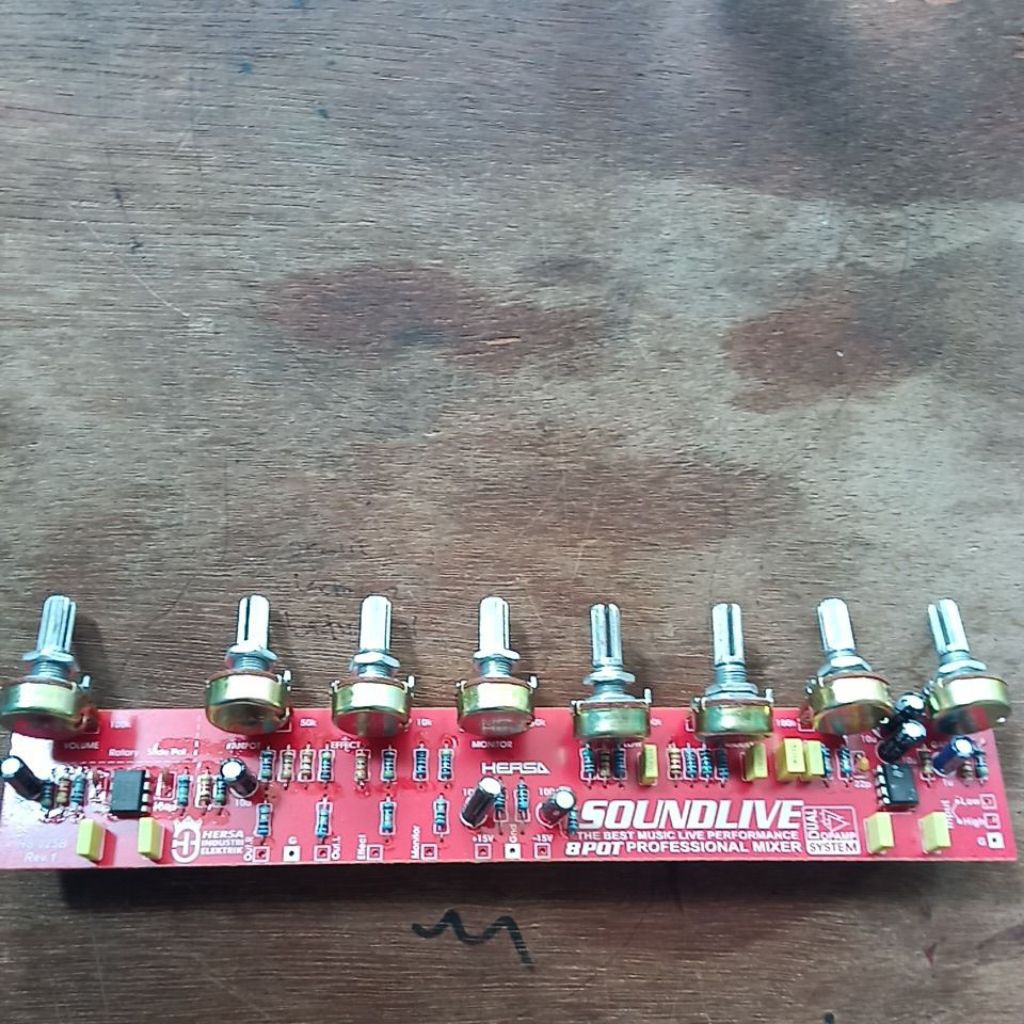 penguat mic mixer 8pot 8 potensio penguat mic mixer