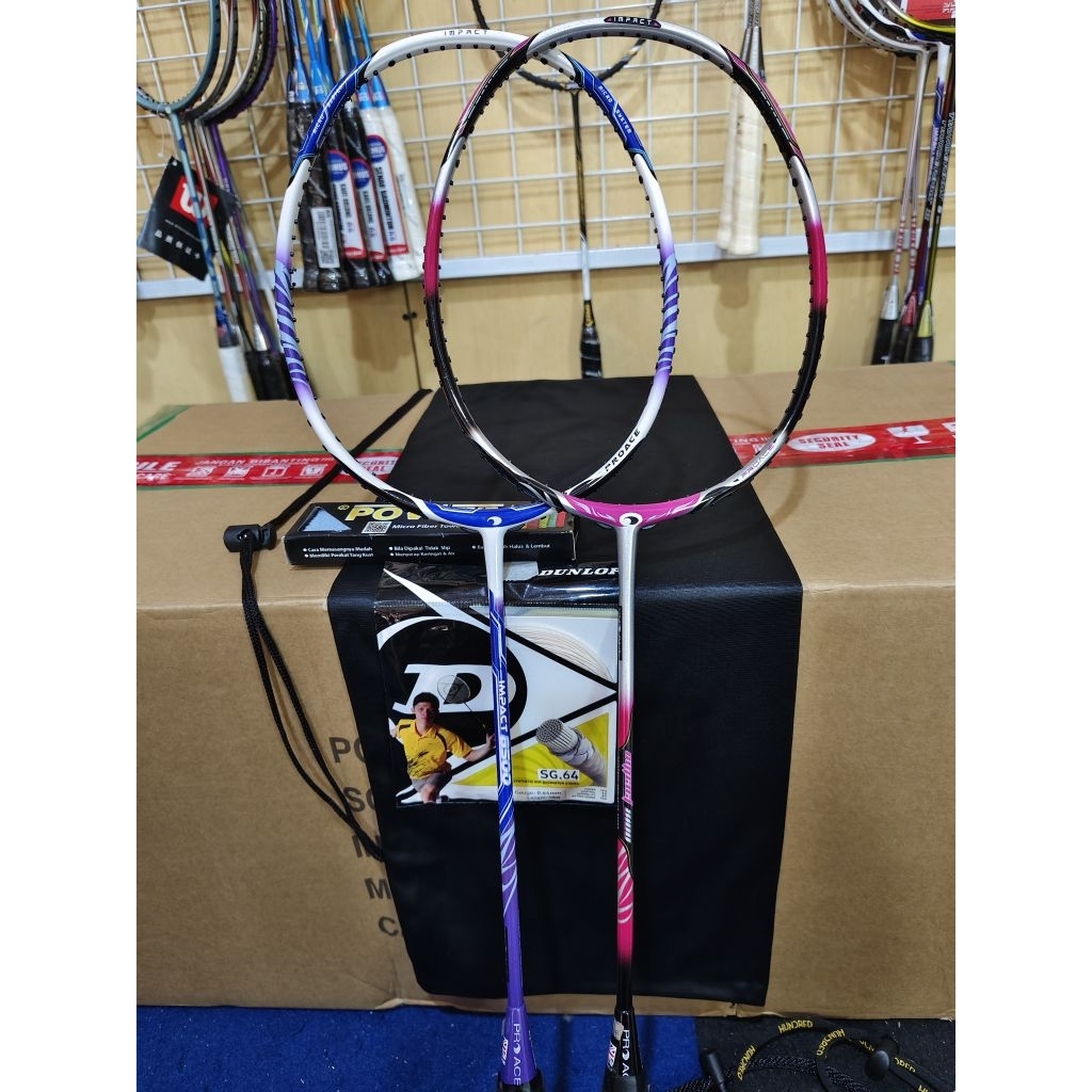 Raket Badminton PRO ACE IMPACT 8100,8500 Original 3UG4 30Lbs