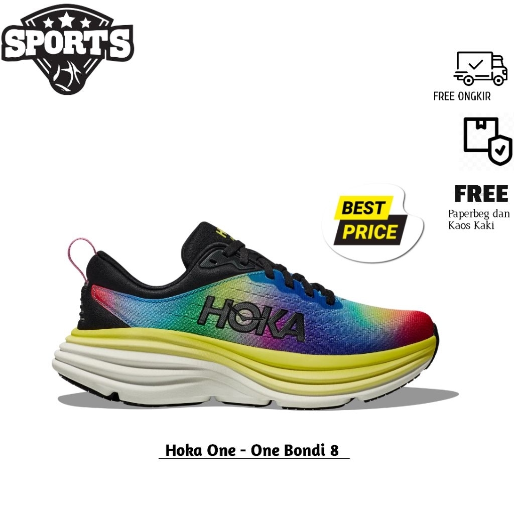 Running Shoes Hoka One - One Bondi 8 Black Multicolor
