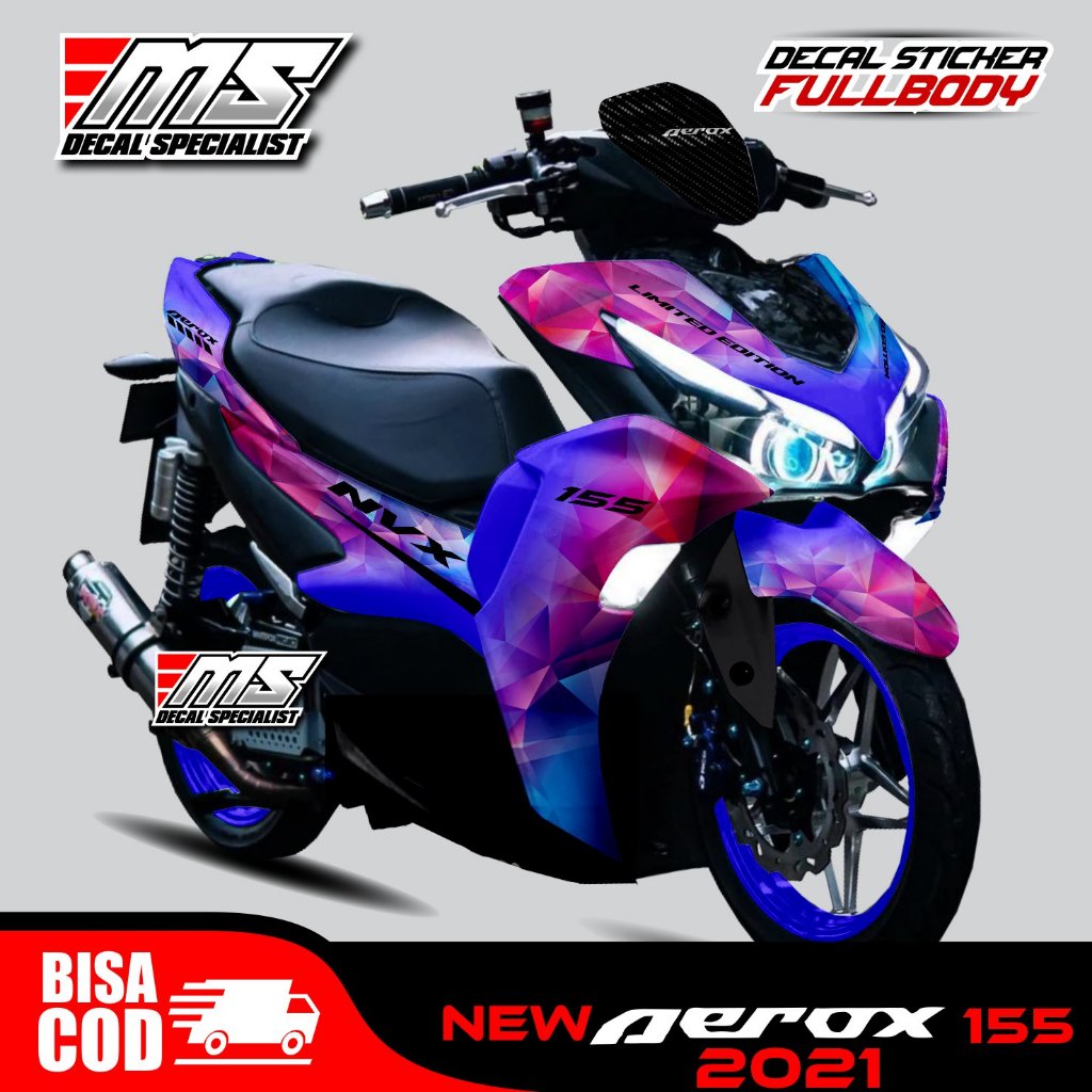 Decal sticker Full Body NEW AEROX 155 2021 Terbaru