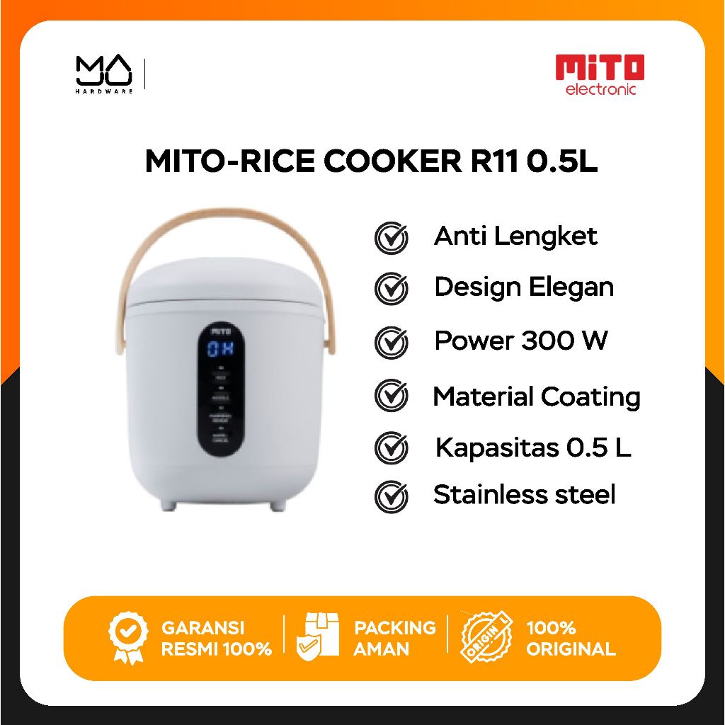 Rice Cooker Mini Digital Mito R11 0.5 Liter - Original