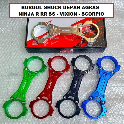 AGRAS BORGOL SHOCK NINJA 150 R RR STABILIZER SKOK VIXION SCORPIO ALMINI FULL CNC 33MM