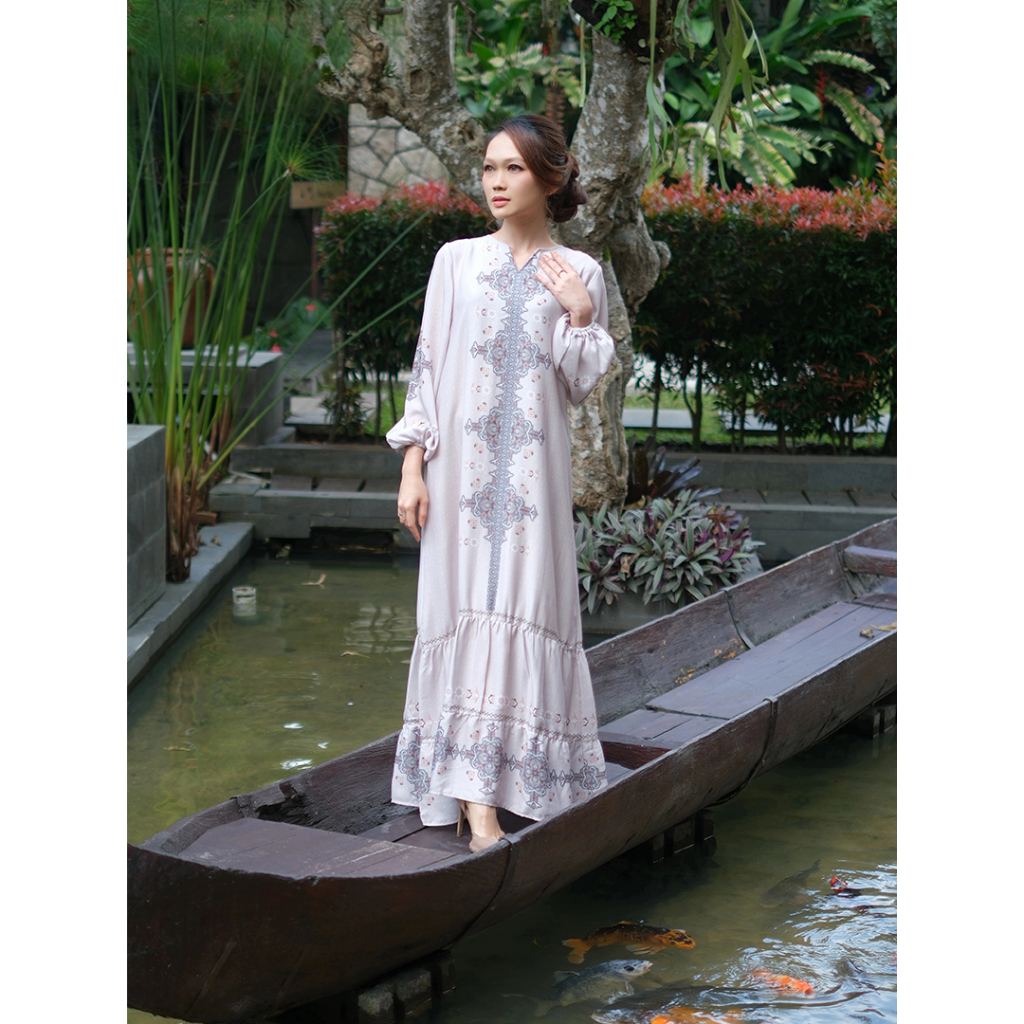 KARIMAKE - Samatra Dress Color Ivory