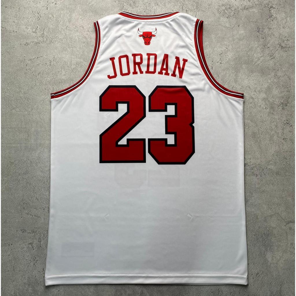Hot Sale [Original] Jersey Jordan Bulls #23 Putih White -Swingman Bola Basket Baju Kaos T-Shirt