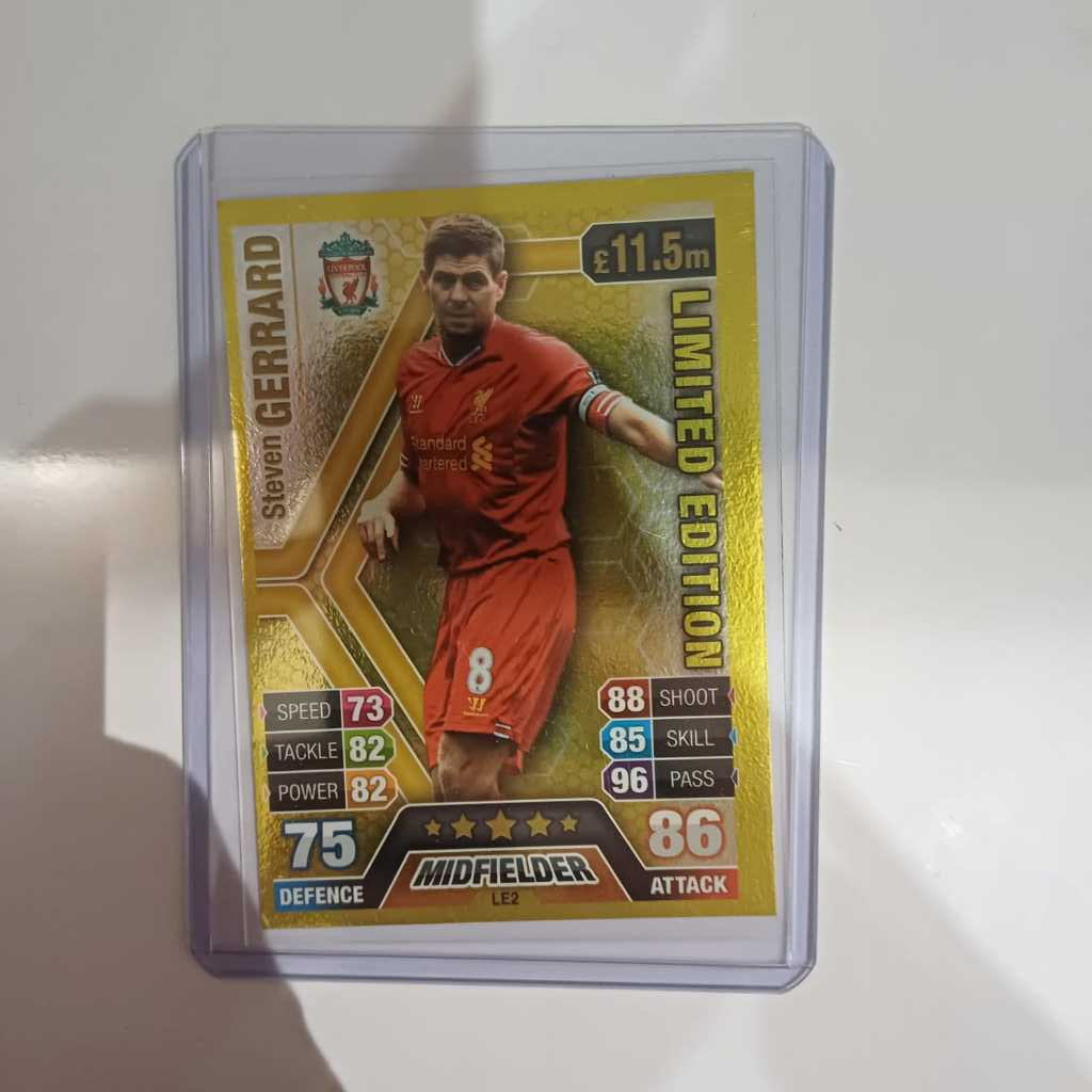 Steven Gerrard Match Attax 13/14 Asia Limited Edition Liverpool LE2