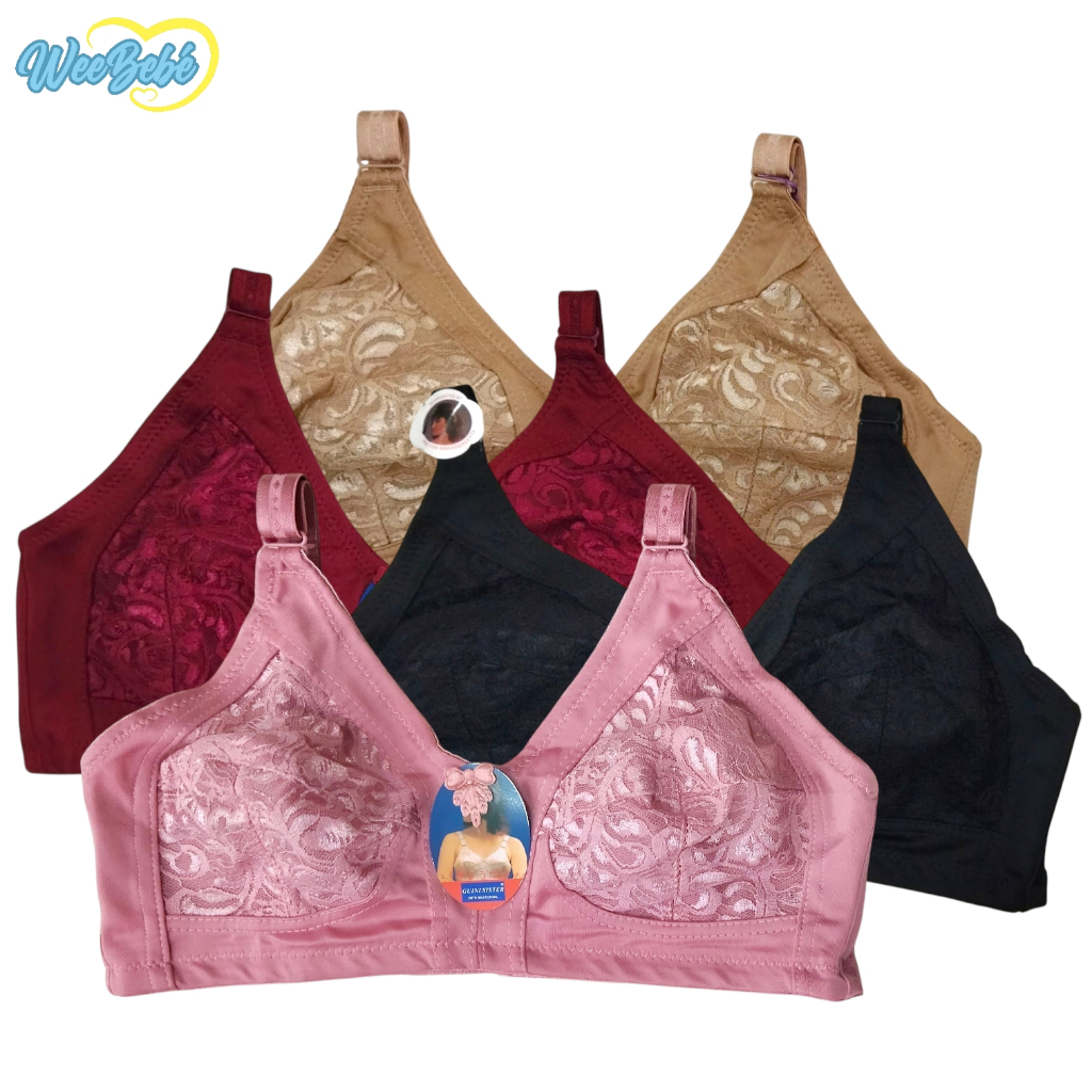 Bra #500 GUINI (Tanpa Kawat, Tanpa Busa, Cup B, Full Cup)