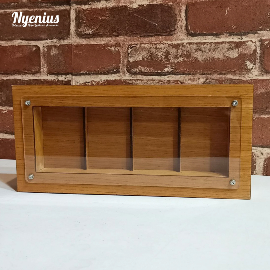 Display Zippo BookShelf for 4pcs Zippo