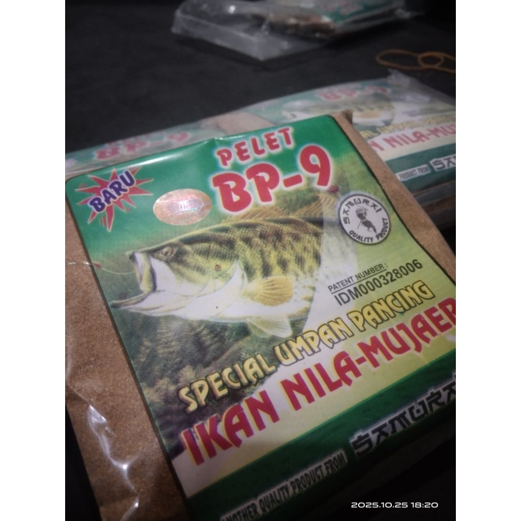 Pelet Spesial Umpan Mancing ikan Nila dan Mujair BP 9