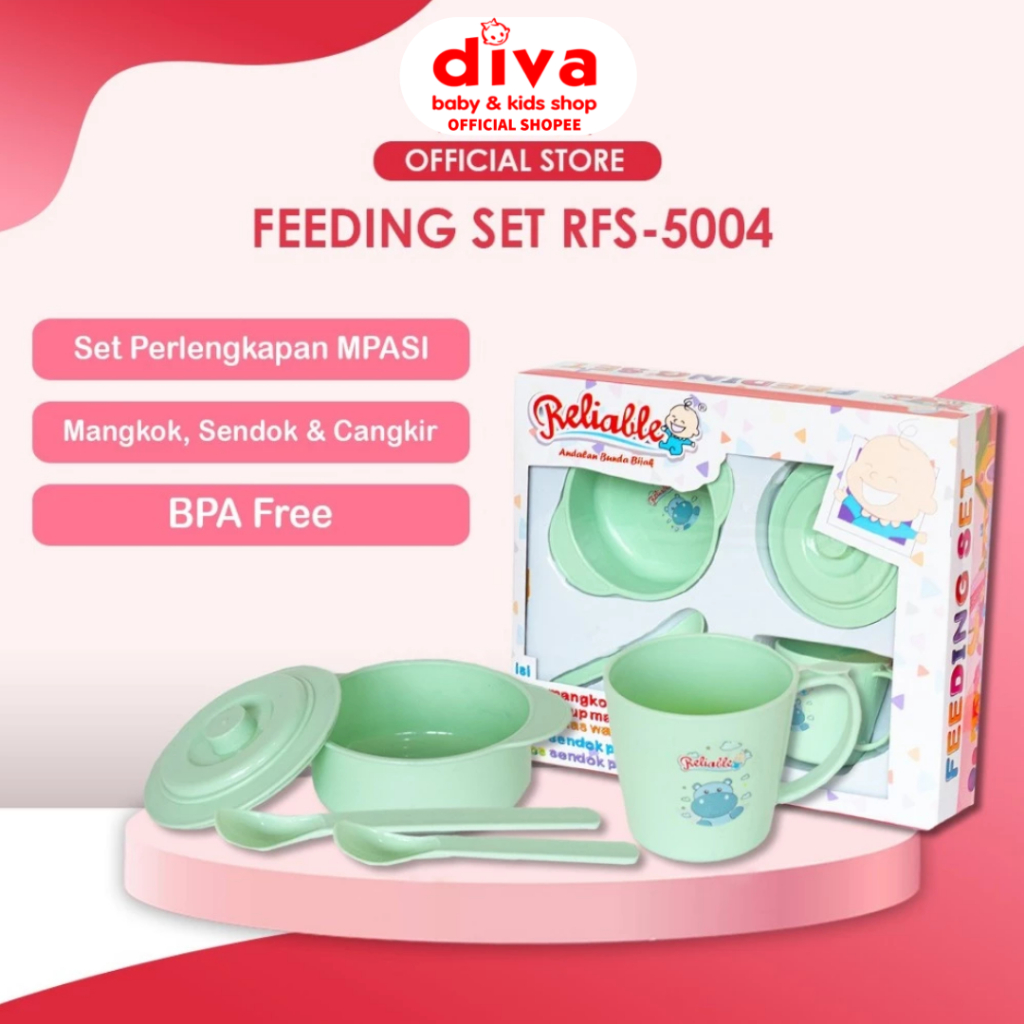 Reliable Feeding Set Bayi Tempat Makan Minum Bayi Box Kecil RFS 5004