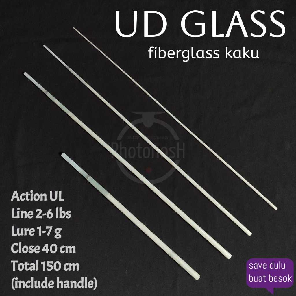 UD Glass rod blank stream fishing fiberglass full hollow rod blank