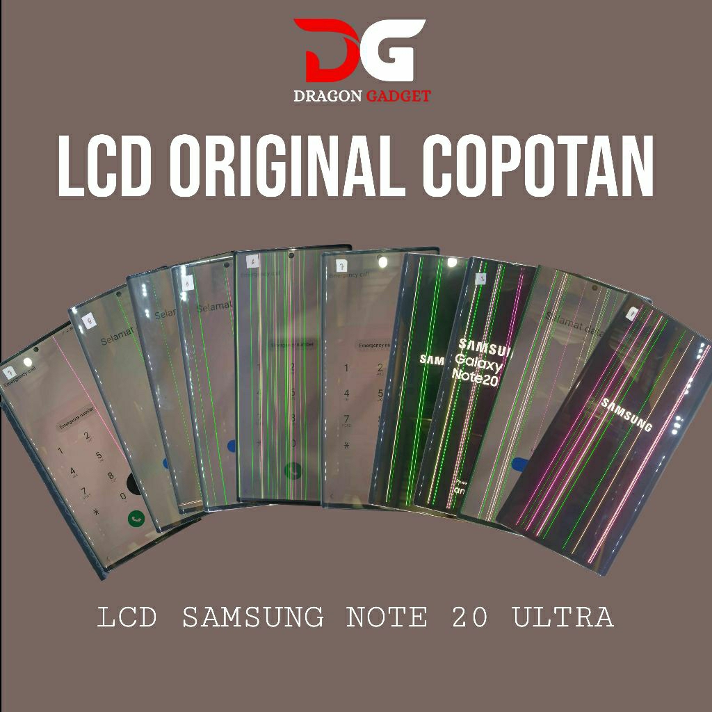 LCD ORIGINAL COPOTAN MINUS Samsung Note 20 Ultra