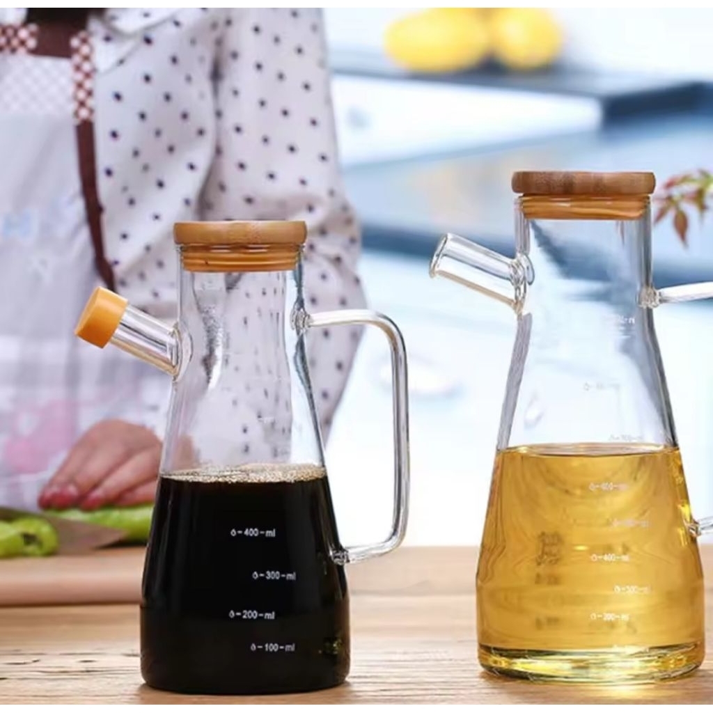 Botol Minyak Kaca 900 ml Botol Minyak Kaca Transparan Botol Minyak Kaca Serbaguna