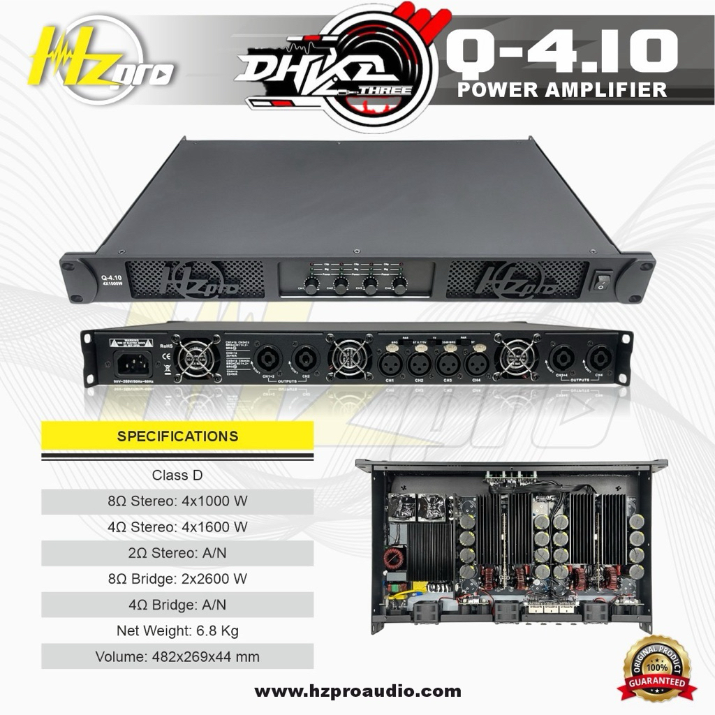 POWER AMPLFIER HZ PRO Q-4.10 CLASS D BALAP VIRAL / Power Hz pro Q-4.10 CLASS D balap viral / power h