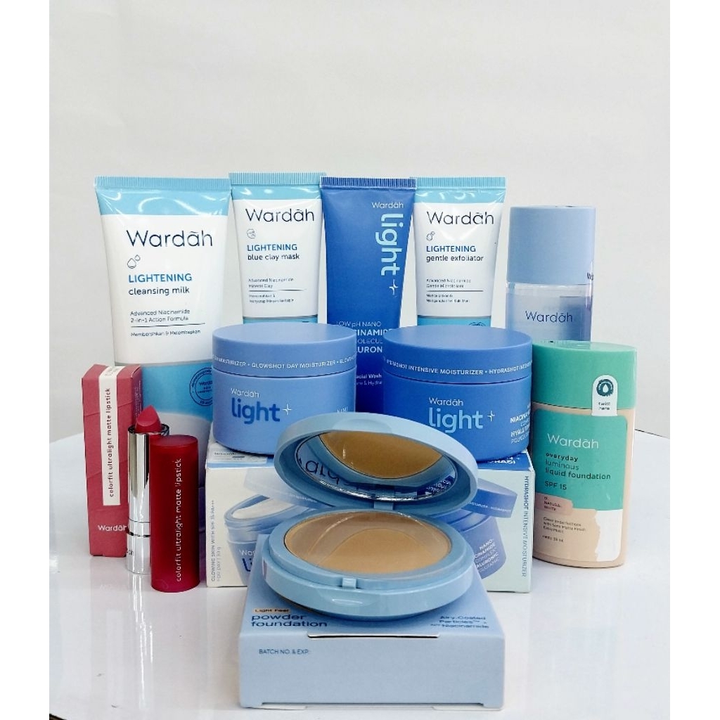 PAKET WARDAH LIGHTENING MAKE UP HARIAN/Wardah Lightening/Wardah seserahan/Wardah  kosmestik
