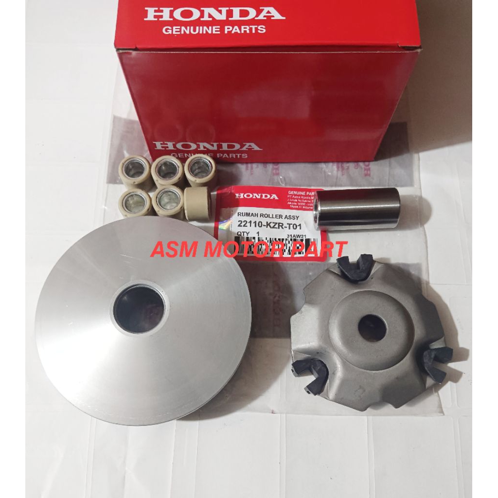 RUMAH ROLLER ASSY SET VARIO 125 OLD, VARIO 125 FI KZR, RUMAH ROLLER KOMPLIT SET KZR VARIO 125