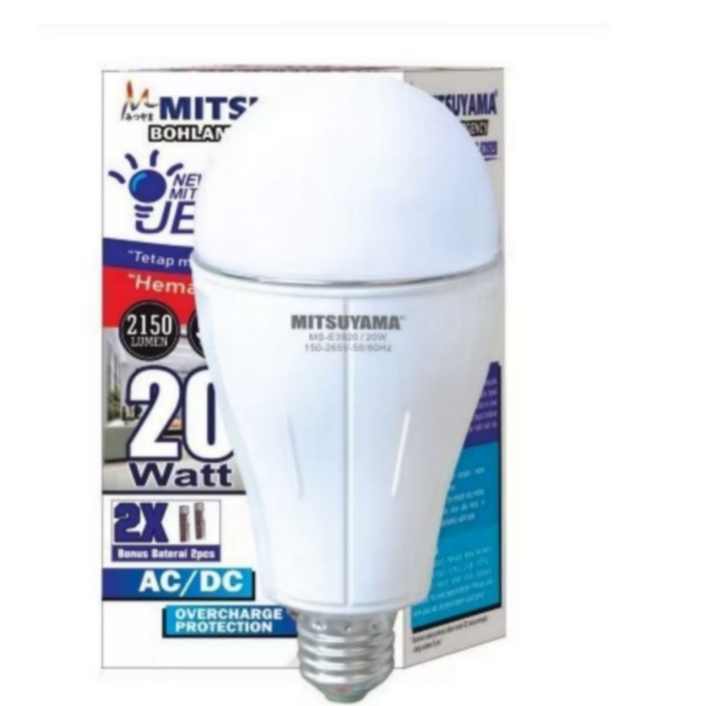 Bohlam Emergency Lampu Emergency LED 20watt Mitsuyama Jenius MS-E3920