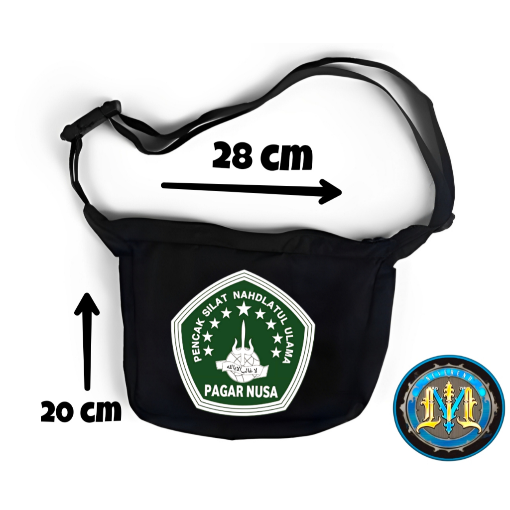 Tas Selempang Bahu Pagar Nusa Perguruan Silat NU Bahan Kanvas Waistbag Slingbag Pria Wanita