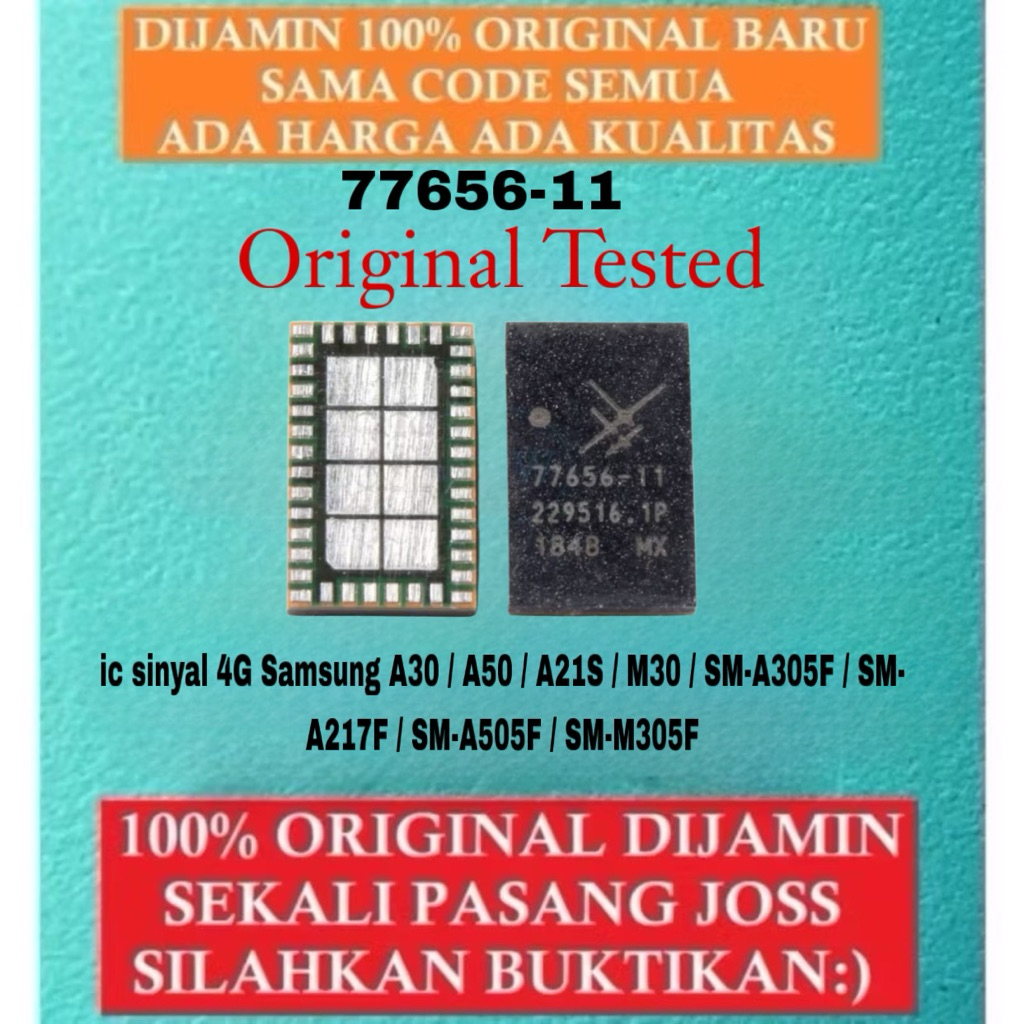 ic sinyal 77656-11 4G Samsung A30 / A50 / A21S / M30 / SM-A305F / SM-A217F / SM-A505F / SM-M305F Ori