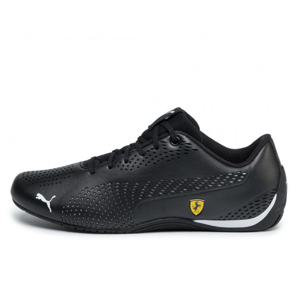 Sepatu Puma Ferrari drift cat 5 ultra black white