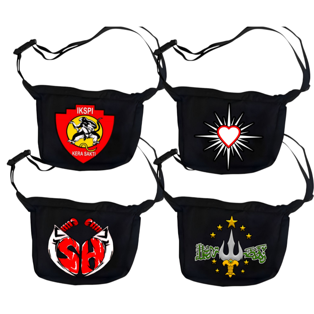 Tas Selempang Bahu Perguruan Silat Indonesia Lengkap Bahan Kanvas Waistbag Slingbag Pria Wanita