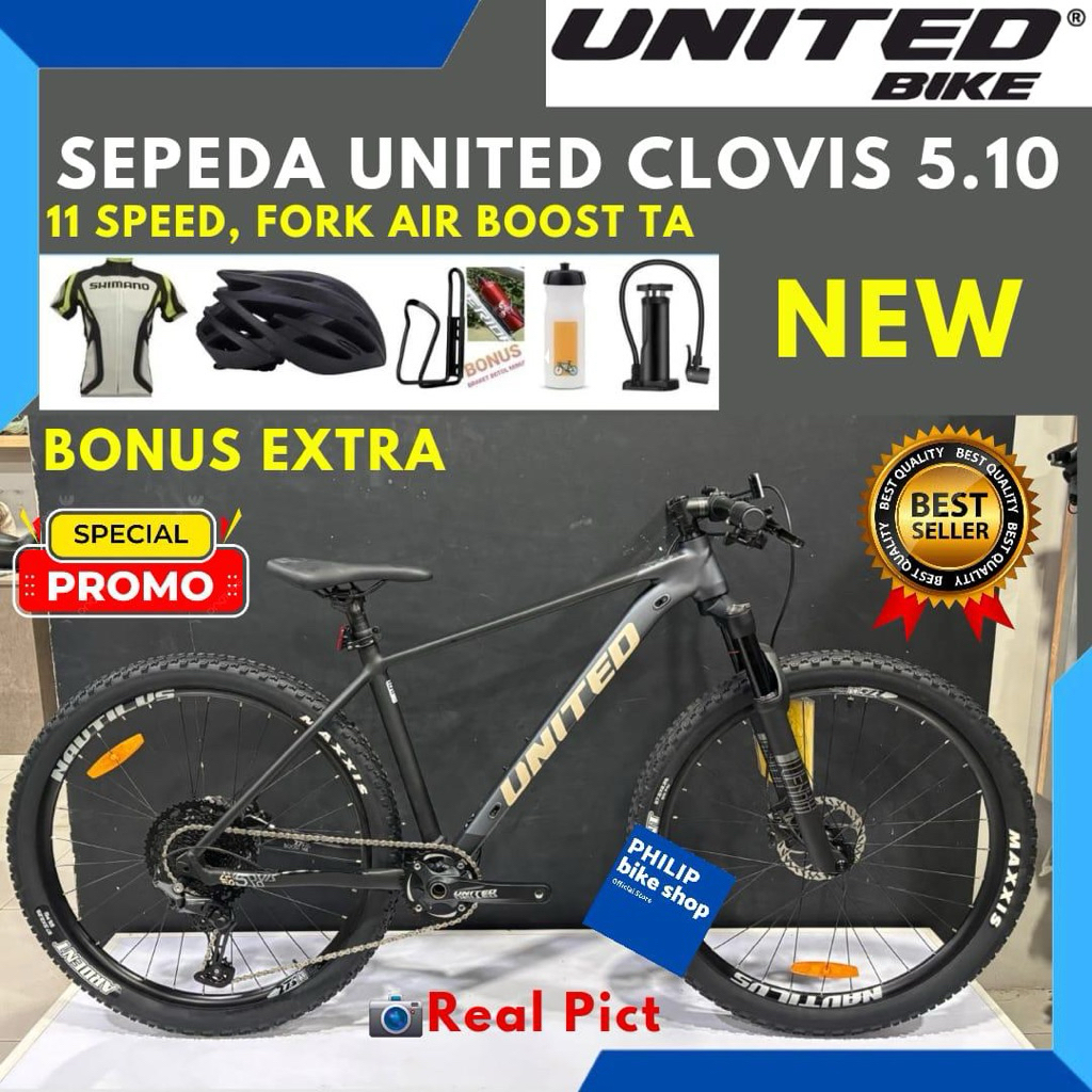 Sepeda Gunung MTB 27.5 United Clovis 5.10 Terbaru