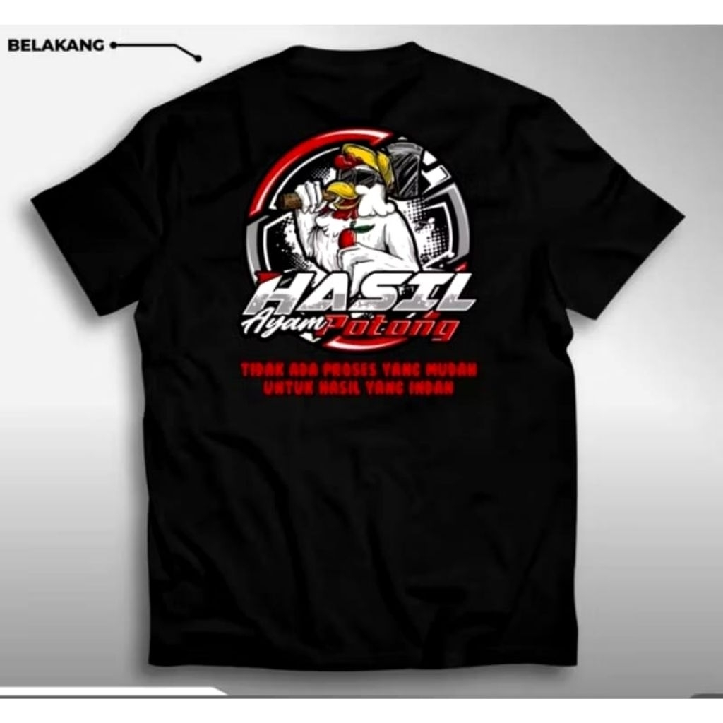 KAOS HASIL AYAM POTONG || KAOS DISTRO KATA KATA TERBARU