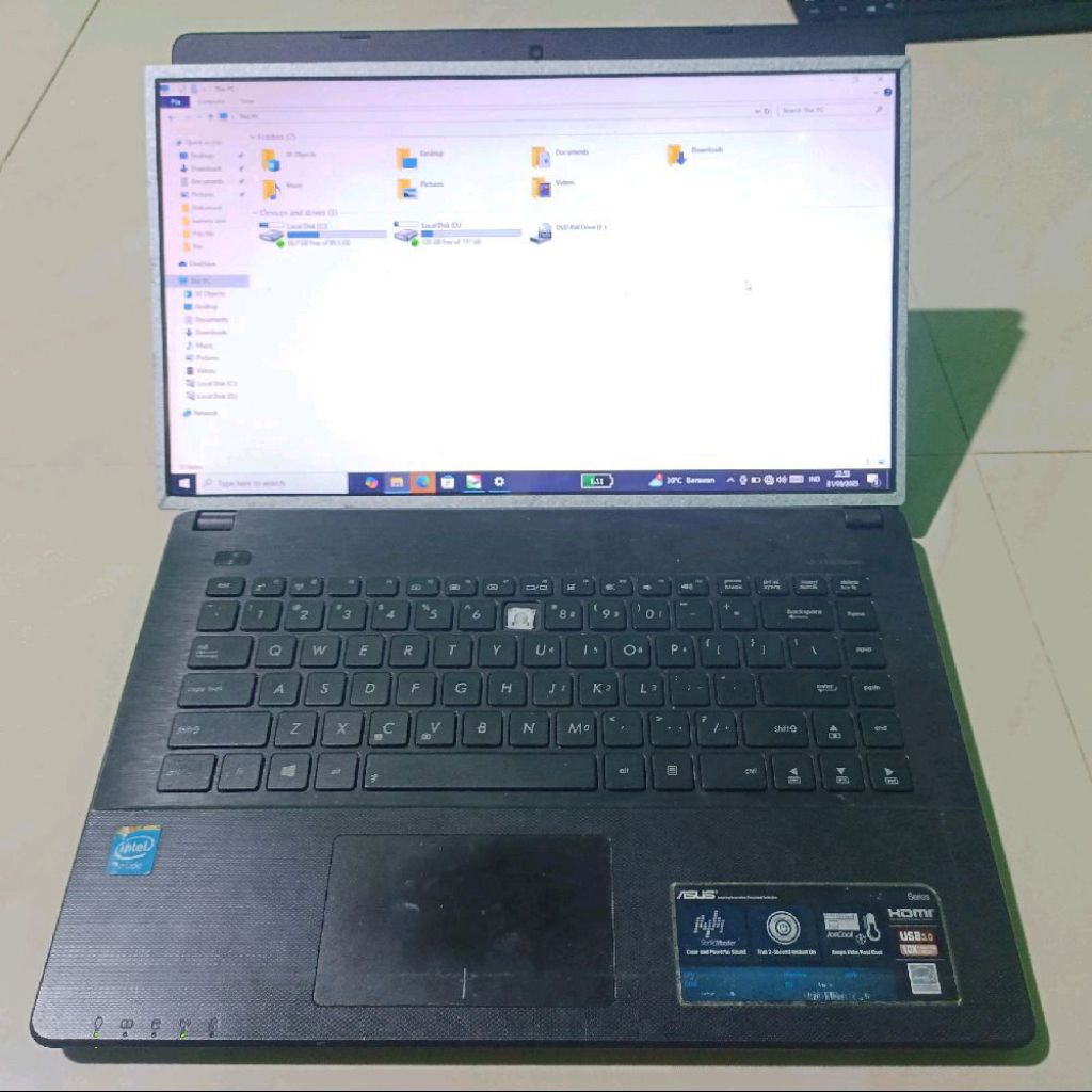 Mainboard mobo laptop asus a450c x450c celeron 1017U normal