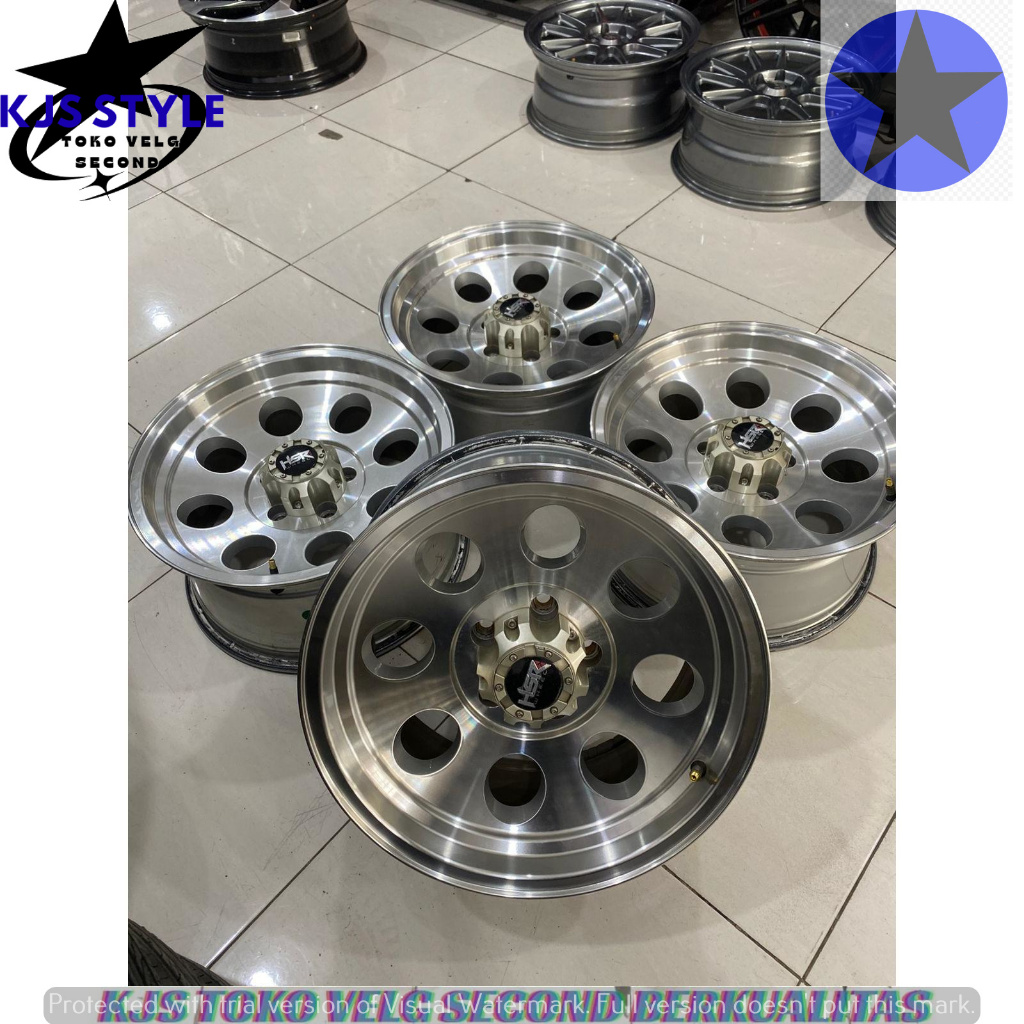 VELG MOBIL BEKAS MODEL HSR DUFFY RING 16 LEBAR 8 RATA PCD 5X114,3 PNP INNOVA RUSH TERIOS CRV DLL HAR