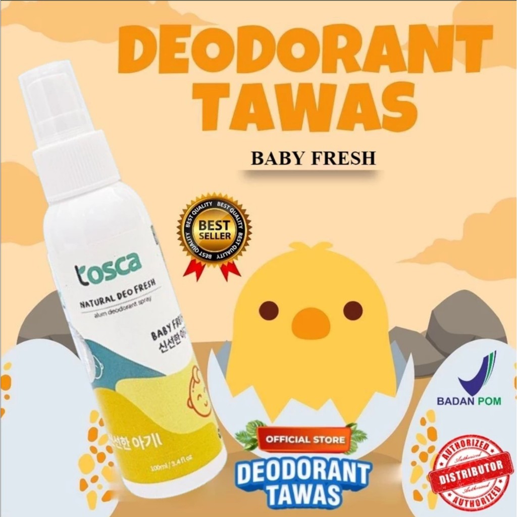 Deodorant Tawas Tosca Natural Deo Fresh - Deodorant Spray - Ampuh Mencegah Bau Ketiak dan Badan Non 