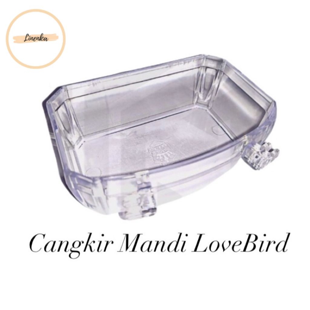 CEPUK MANDI LOVEBIRD TEMPAT MANDI BURUNG SANGKAR BULAT