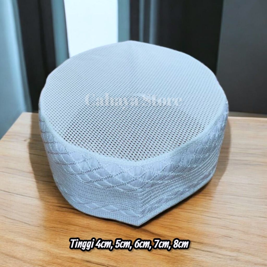 Peci Madinah Jaring - Songkok Madinah Jaring - Kopiah Madinah Jaring - Peci Haji Jaring Ikaf - Peci 