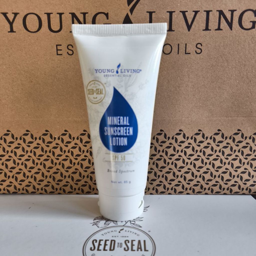 YL mineral sunscreen lotion spf 50 young living sunscreen, organic sunscreen,tabir surya organik ter