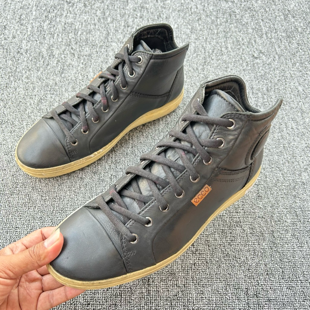 Sepatu Kets Kulit ECCO Soft 7 Preloved Size 42 Panjang Insole 270 cm