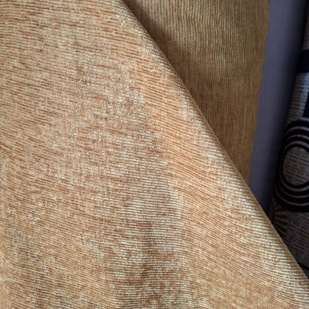 Kain Sofa Chenille Galaxsy - Bahan Cenil Gold - Kain Kursi Sofa Meteran