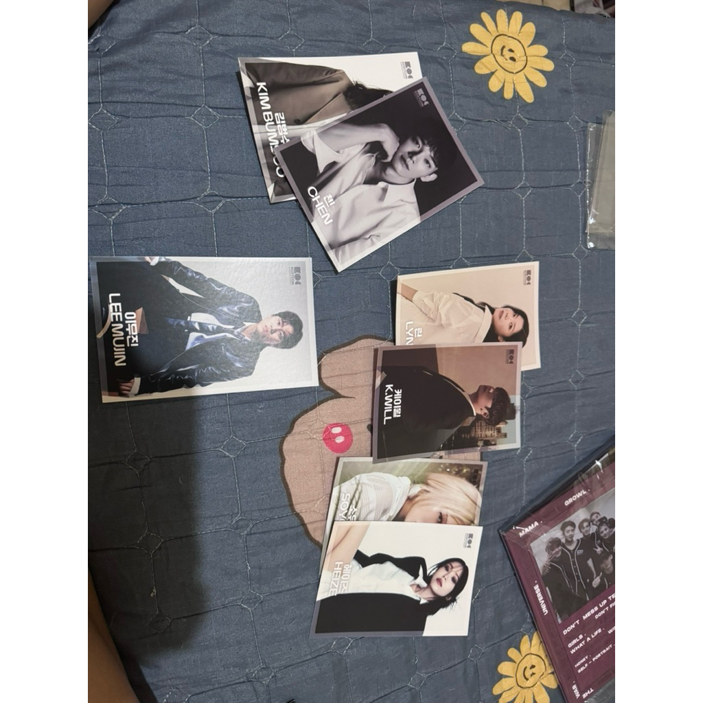 POSTCARD KOSTCON Jakarta Lee mujin , PC kpop , Kwill, Lyn, Soyou sistar, Heize, Chen EXO, Kim Bum So