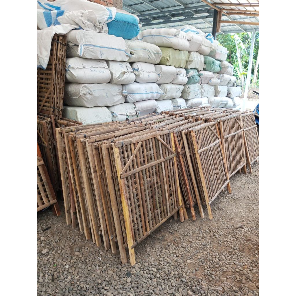 kandang ayam bambu bongkar pasang / kandang ayam bangkok bambu lipat rakitan