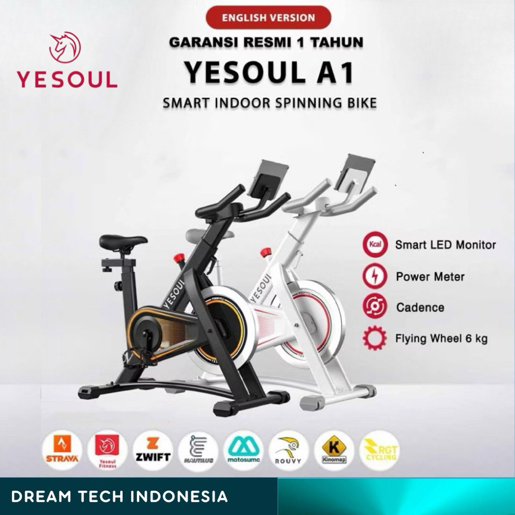 Yesoul A1 Smart Indoor Spinning Bike Sepeda Statis Gym