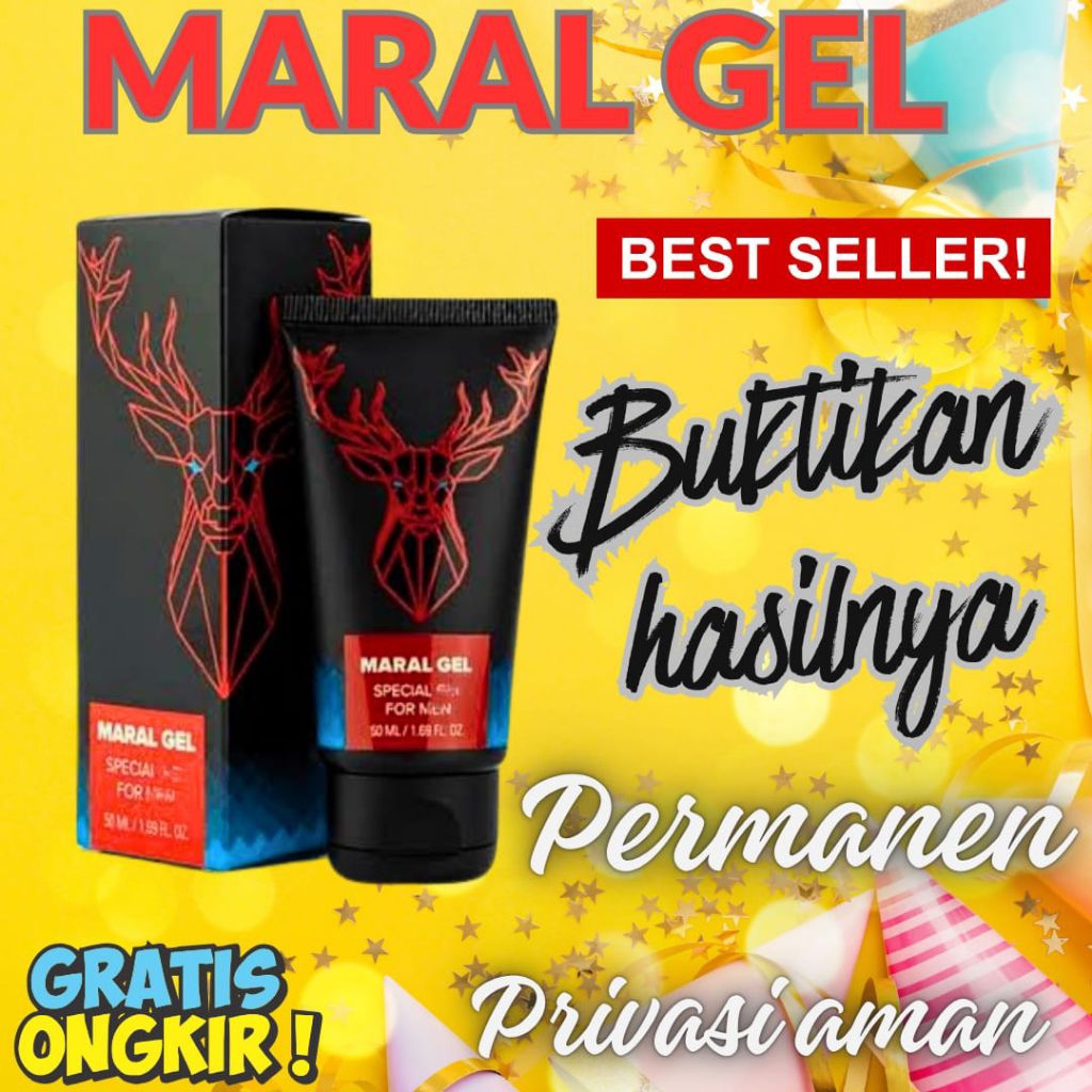 minyak oles perbesar Joni MARAL gel pria tahan lama original pembesar mr p