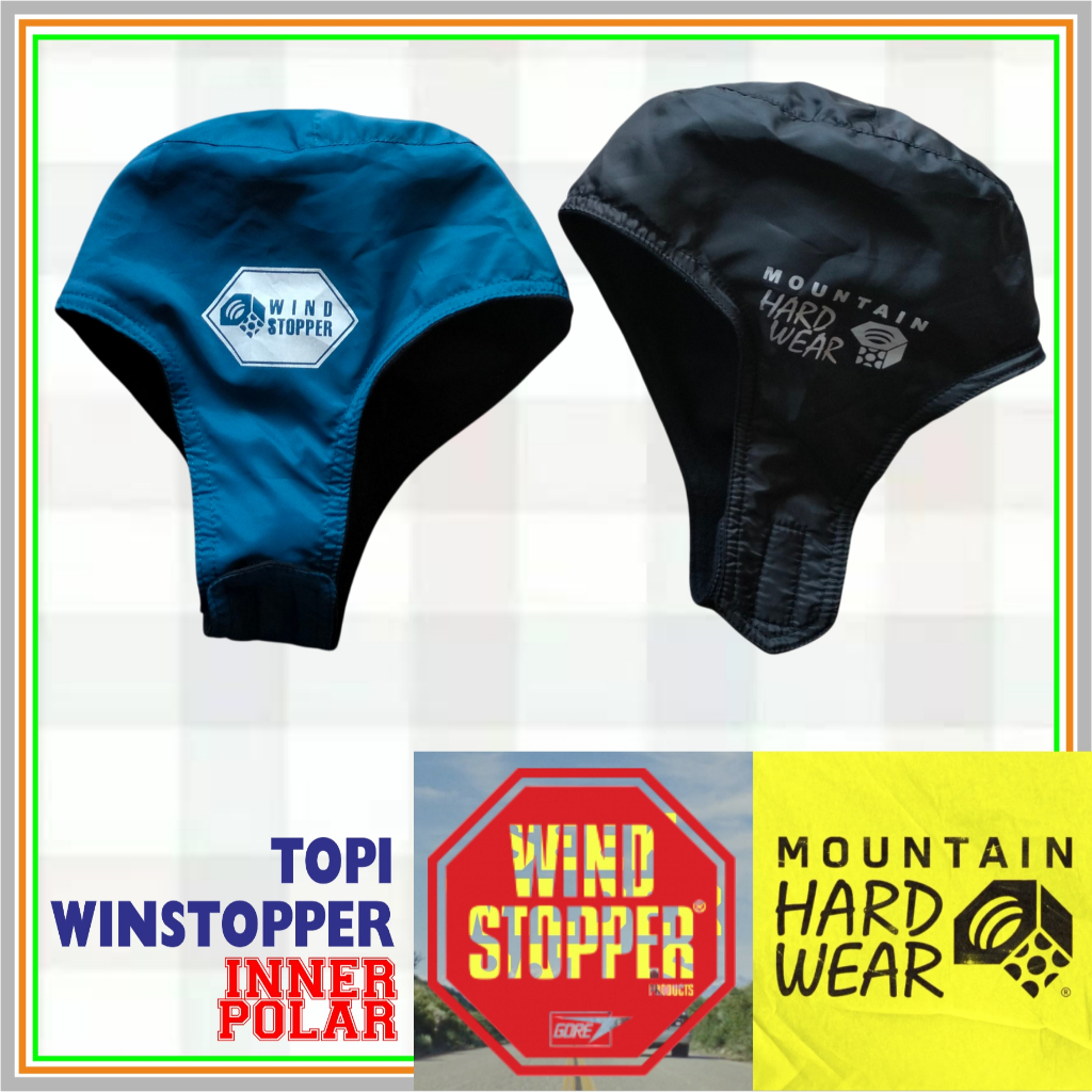 Topi Gunung Hangat Lapis Polar Winstopper Mountain Hardware - Topi Winstoper Mountain Hardware