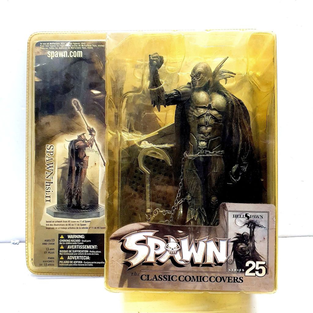 mainan action figure Raven Spawn 2 Series 25 Classic Comic Covers McFarlane Toys 2004 NISBraven spaw